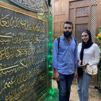 مصفطى زايد يهنيء الشيخ طارق الرفاعي بمناسبة عقد قرانه نجله الشيخ محمود طارق