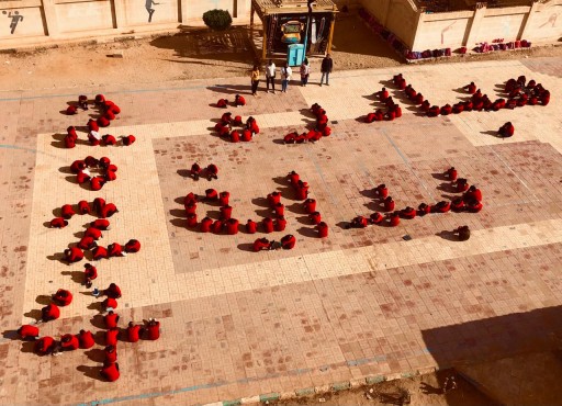 «مطروح التجريبية للغات » ترسم المبادرة الرئاسية «بداية» في طابور الصباح لتنمية الانتماء   