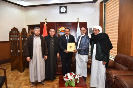 محافظ مطروح يستقبل رئيس مجلس عمد ومشايخ مطروح الجديد