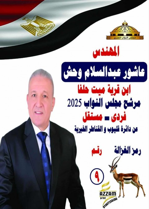 ميت حلفا تنتفض لدعم ابنها المهندس عاشور عبدالسلام وحش في انتخابات مجلس النواب 2025