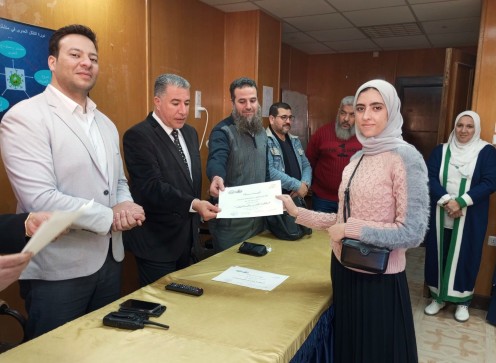 وكيل وزارة الصحة بمطروح يشهد تكريم الاطباء المشاركين في البرنامج التدريبي على اعمال وسياسات مكافحة العدوى 