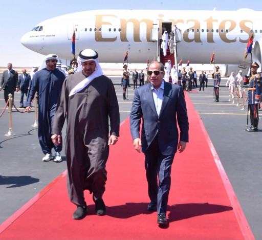 الرئيس السيسي يستقبل الشيخ محمد بن زايد في العلمين لبحث سبل تعزيز العلاقات وتطورات الأوضاع الإقليمية