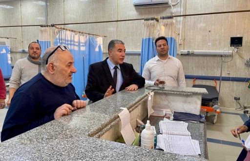 في زيارة مفاجئة  وكيل وزارة الصحة يتابع تقديم الخدمات الصحية بمستشفى الضبعة  المركزى وقت الافطار