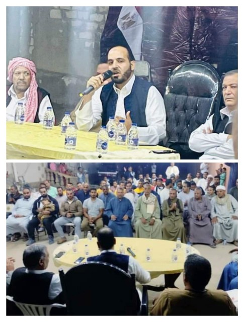 حضور جماهيري في اول حملات دعم الرئيس السيسي بمدينة الحمام