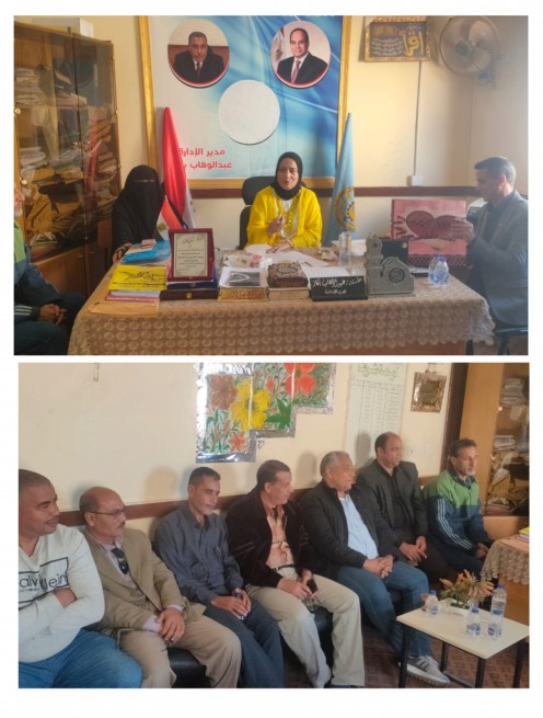 وكيل وزارة تعليم مطروح تتابع سير العمل بإدارة براني التعليمية  غرب المحافظة