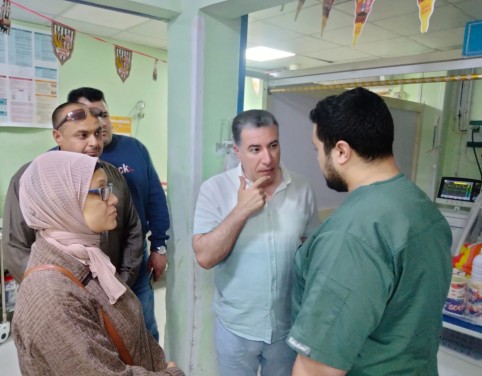 وكيل وزارة الصحة بمطروح يتابع تقديم الخدمات الصحية بالاقسام الحرجة بمستشفى مطروح العام