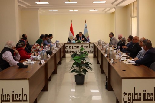 في جلسته الـ 75: مجلس جامعة مطروح يناقش الاستعدادات النهائية لامتحانات الفصل الدراسي الثاني
