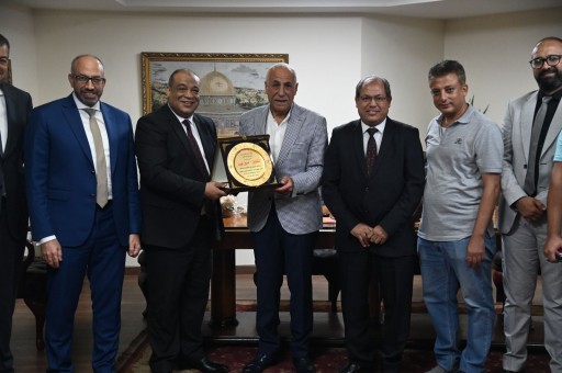 وفد نقابة محامي شمال القاهرة يزور الزمالك لتهنئة المجلس الجديد