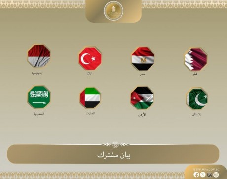 بيان مشترك لثماني دول يدعو لوقف فوري لإطلاق النار في غزة وتنفيذ المبادرة الأمريكية