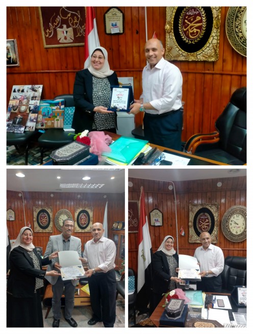 مركز إعلام مطروح يكرم عمرو شحاته وكيل وزارة التربية والتعليم