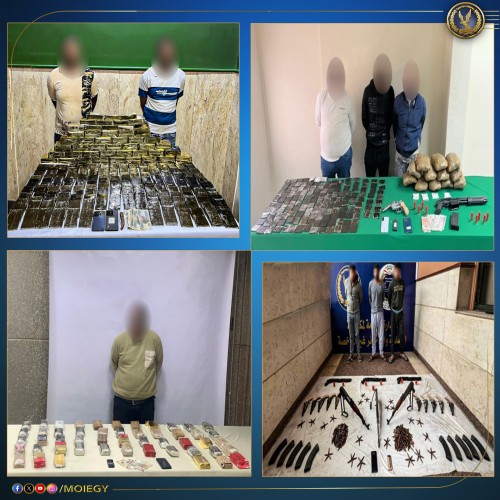 ضربة أمنية موجعة تُسقط إمبراطورية مخدرات وسلاح وتضبط 725 كيلو مخدرات بقيمة 88 مليون جنيه