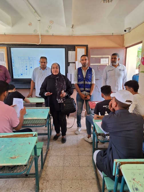 محاكاة للامتحان الاساسي مدرسة الحمام الثانوية بنات تنظم  امتحانات تجريبية لطلاب الشهادة الثانوية بإدارة الحمام