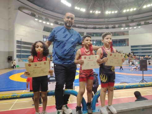 نادي شباب بلقاس يحصد 9 ذهبيات في بطولة براعم المصارعة