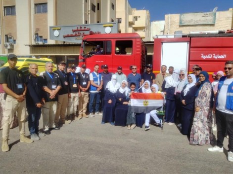 صحة مطروح تنفذ مناورة إخلاء جزئى ناجحة بمستشفي الأطفال التخصصي بإشراف الحماية المدنية 