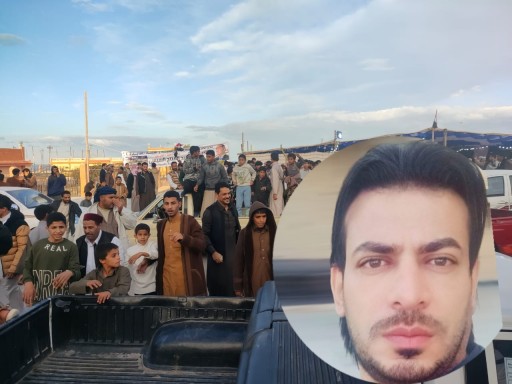 مسيرة لابناء محافظات وادي  النيل بمدينة الحمام بمطروح للادلاء باصواتهم