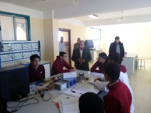 وكيل وزارة  تعليم مطروح يفاجئ المدرسة النووية بابضبعة لمتابعة مسار الدراسة 