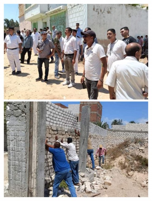 تنفيذ ٧ قرارات إزالة مباني مخالفة حي العامرية ثان في اطار الموجه ٢٣  بحي العامرية ثان