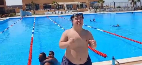 تدريبات مكثفة” للقصيبي”مع بداية العد التنازلي  لتحدي عبور المانش اغسطس 