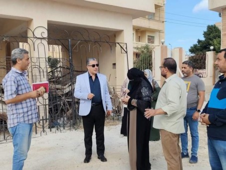 مبروك سالم  يتابع اعمال التطوير بمستشفي الصدر والحميات بمطروح  ويوجه بسرعة الانتهاء من الأعمال