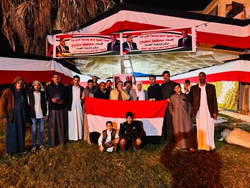 استمرار لحملة الشعبية بمركز الحمام لجمع التبرعات لاهالي غزة