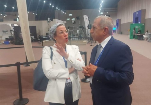 خلال مشاركته قمة المناخ COP28 | رئيس الأكاديمية العربية يلتقي وزيرة البيئة لبحث التعاون المشترك