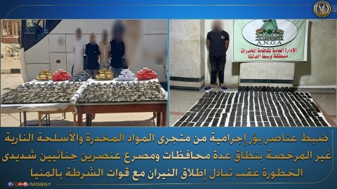 ضربة أمنية موجعة لتجار المخدرات والسلاح