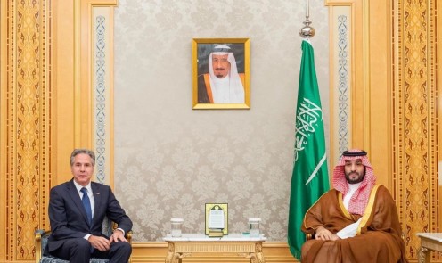 ولي العهد السعودي يبحث مع وزير الخارجية الأمريكي الجهود المبذولة لوقف العمليات العسكرية في غزة ولبنان