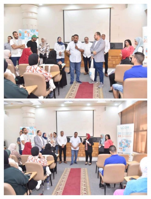 محافظ مطروح يتفقد ورش ملتقى الشباب والبيئة بمكتبه مصر العامة 