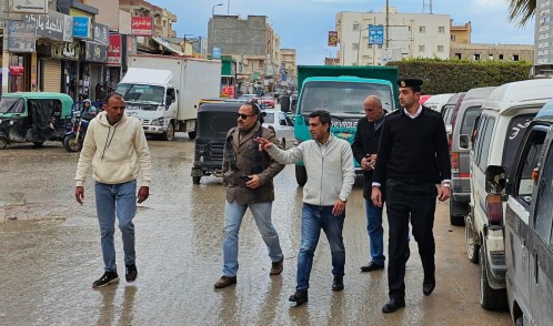 اللواء محمد صحصاح يقود حملة لازالة الاشغالات وضبط المخالفين بمركز الحمام