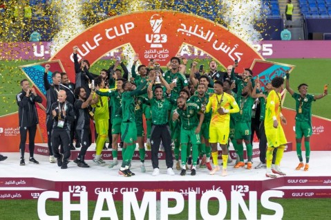 المنتخب السعودي يتوج بلقب كأس الخليج العربي تحت 23 عاماً 2025 في الدوحة