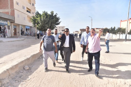 محافظ مطروح تفقدية للشارع الرئيسى لمدخل  منطقة الكيلو ٧ بمرسي مطروح