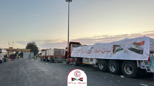مصر تغيث غزة بـ 5 آلاف طن.. الهلال الأحمر يطلق حملتي ”سنابل العطاء” و”زاد العزة” لمواجهة أزمة الخبز والشتاء