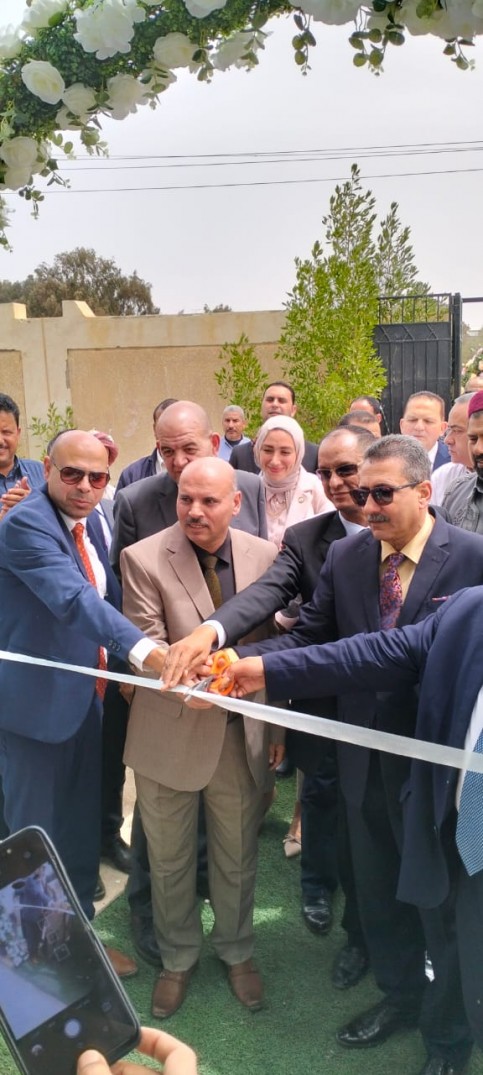 افتتاح أعمال التطوير بمدرسة الحنفيش و العلمين للتعليم الأساسي بالتعاون مع وزارة البترول والثروة المعدنية