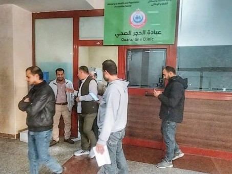 وكيل وزارة صحة  مطروح يتفقد الحجر الصحى بمطار مطروح الدولى