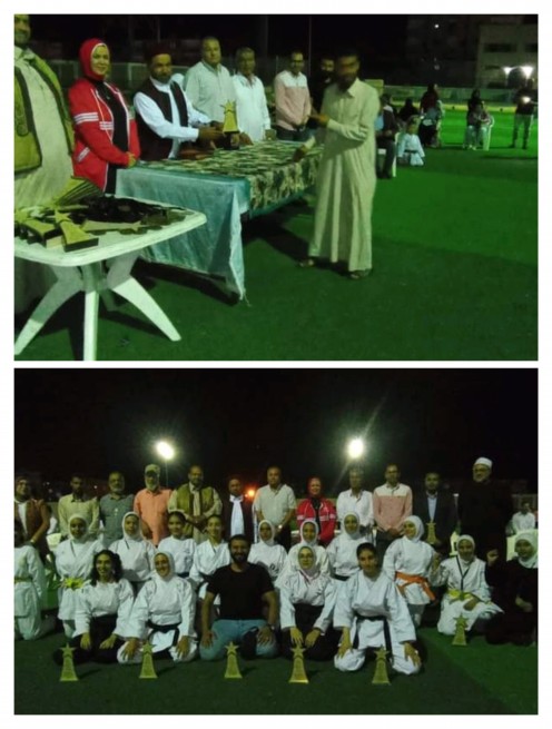 تكريم ابطال الكاراتية التقليدي بمراكز الشباب الهلال ومطروح وسيوة