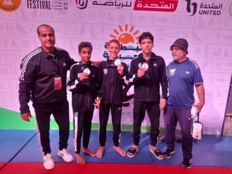   محمد محمود  وحسان هارون  يحصلان  على ميداليتين برونزيتين فى البطولة العربية للأندية  للجودو بالعلمين   