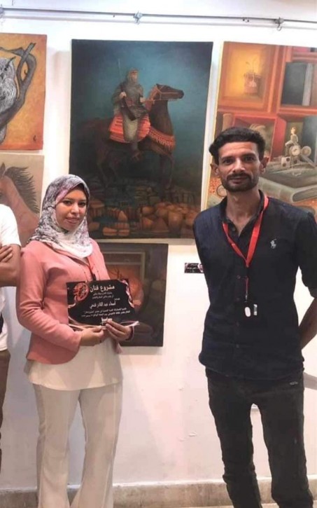 فناني مطروح تتألقون بمعرض ”مشروع فنان” بقصر ثقافة الأنفوشى للفنون التشكيلية بالاسكندرية 