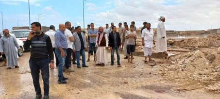 الاجهزة التنفيذية بمطروح تنتفض بعد السيول التي تعرضت لها المحافظة