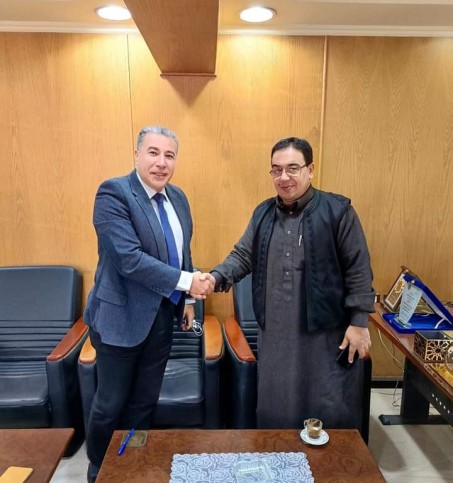 وكيل وزارة الصحة بمطروح يستقبل رئيس مجلس العمد والمشايخ  