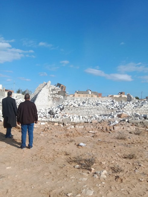 محافظ مطروح يتابع بدء اعمال الموجه 22 لإزالة التعديات على الأراضي  الزراعية واملاك الدولة