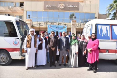 محافظ مطروح  يدشن انطلاق حملة ”خدمتكم لحد باب بيتكم” لخدمات تنظيم الأسرة والصحة الإنجابية 
