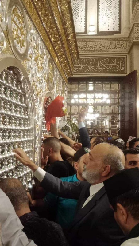 شيخ الرفاعية يتفقد ضريح السيدة زينب