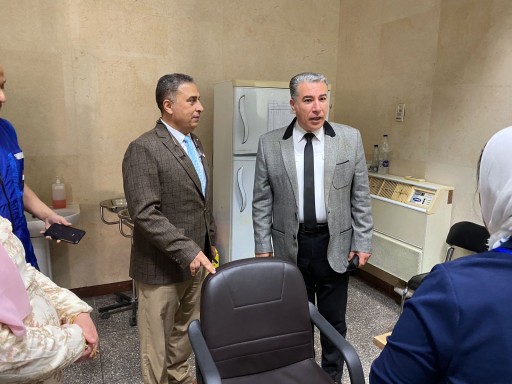 وكيل وزارة الصحة بمطروح يتفقد عيادة الحجر الصحى بمطار مطروح الدولى