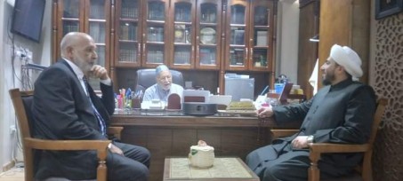 شيخ الطريقة العزمية يستقبل نائب رئيس الوقف السني العراقي لبحث سبل التعاون