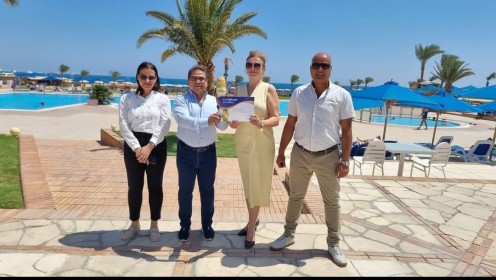 فندق ”ميركيور” الغردقة يحصل على جائزة TOP HOTELS لتميزه وتفاعله مع الضيوف