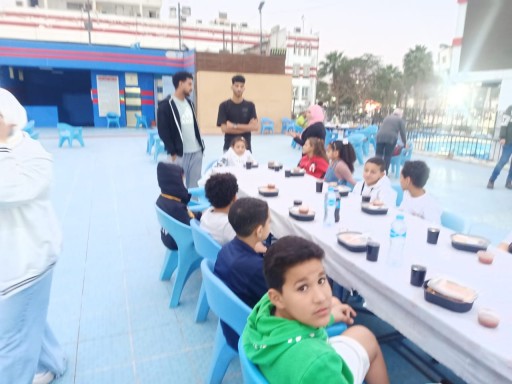 حفل افطار جماعى لناشئ فريق السباحه بنادى الزمالك