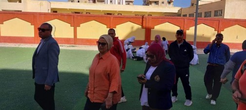 وزارة الشباب والرياضة تتابع المشروعات القومية للتنمية الرياضية بمطروح